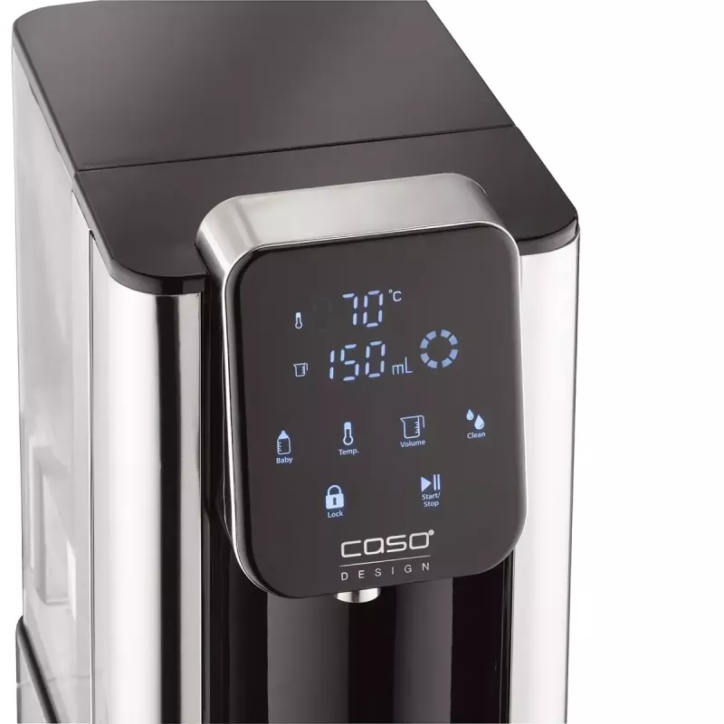 Caso Hot 7 Turbo karstā ūdens dozators, 2,7 L, 2200-2600 W, melns/nerūsējošais tērauds