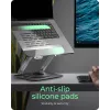 Pamatne klēpjdatoram RAIDSONIC IB-NH300-R, alumīnijs, sudrabs, 17 collām (43,2 cm), 360° rotācija, 280×230×550 mm