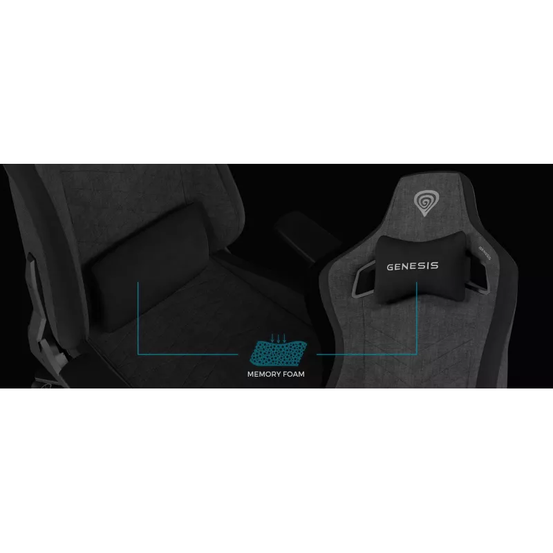 Spēļu krēsls GENESIS NITRO 660, sēdekļa platums 54,5 cm, maksimālais lietotāja svars 150 kg