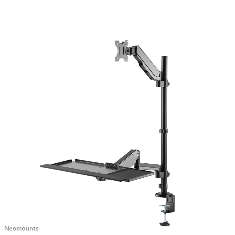 Sēdus-stāvus darba stacija Neomounts DS90-325BL1, 9 kg, galda stiprinājums