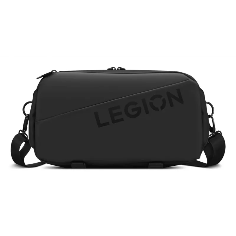 Lenovo Legion Sling Bag GX41S14777 Melna — kompakta plecu soma aksesuāriem