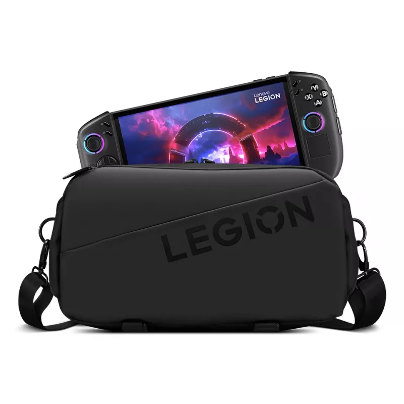 Lenovo Legion Sling Bag GX41S14777 Melna — kompakta plecu soma aksesuāriem