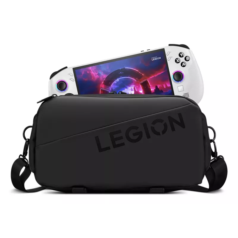 Lenovo Legion Sling Bag GX41S14777 Melna — kompakta plecu soma aksesuāriem
