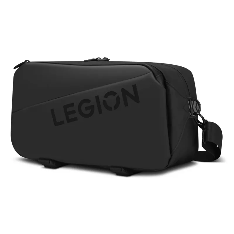 Lenovo Legion Sling Bag GX41S14777 Melna — kompakta plecu soma aksesuāriem