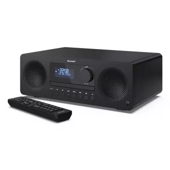 Mājas audio mikro sistēma Sharp XL-B720D 30 W, 2-virzienu skaļruņi, DAB/DAB+/FM, optiskais disku atskaņotājs, melna