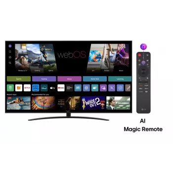 LG NanoCell AI 65NANO81A3A televizors 165.1 cm (65 collas) 4K Ultra HD Smart TV Wi-Fi Melns