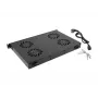 Ventilācijas panelis LANBERG AK-1503-B — 1U, 4 ventilatori, iebūvēts ventilators, ieslēgšanas/izslēgšanas slēdzis, 230 V, 76 W, 483×322×44.5 mm