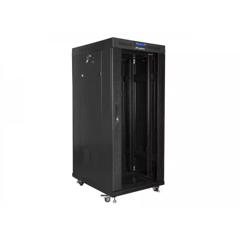 Brīvi stāvošs serveru skapis Lanberg FF01-8027-12BL 27U Melns 1200 kg ietilpība