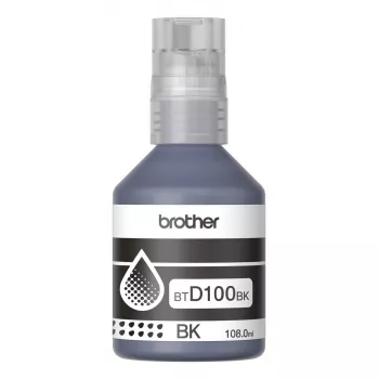 Brother BTD100BK oriģinālā melnā tintes kasetne — 108 ml, 7500 lpp., 56×123×55.5 mm