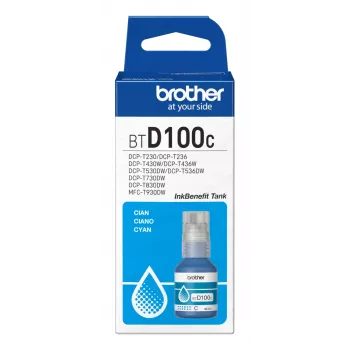 Brother BTD100C ciāna tintes pudele oriģināla 48,8 ml Brother printeriem, 91 g