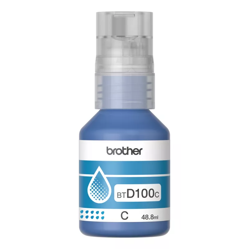 Brother BTD100C ciāna tintes pudele oriģināla 48,8 ml Brother printeriem, 91 g