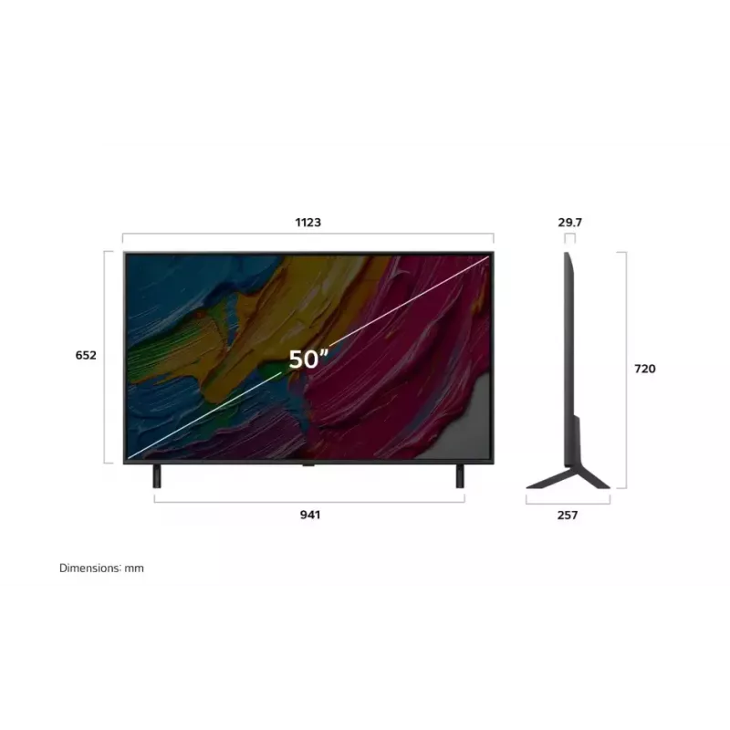 LG QNED 50QNED80A3A televizors 127 cm (50 collu) 4K Ultra HD Smart TV Wi-Fi Melns