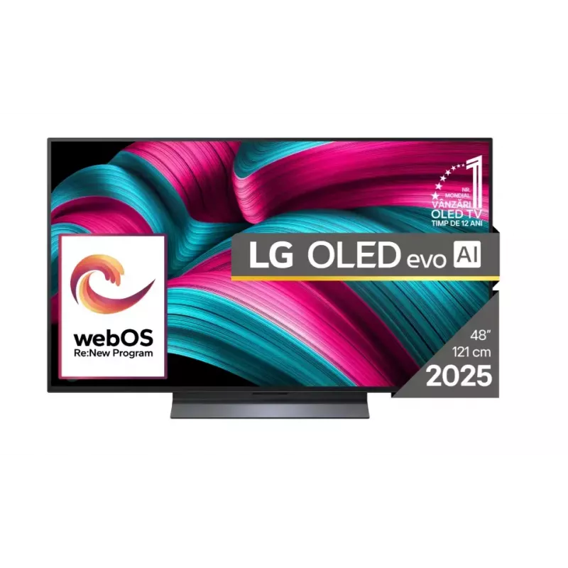 LG OLED evo AI OLED48C51LA televizors 121.9 cm (48 inch) 4K Ultra HD Smart TV Wi-Fi Melns