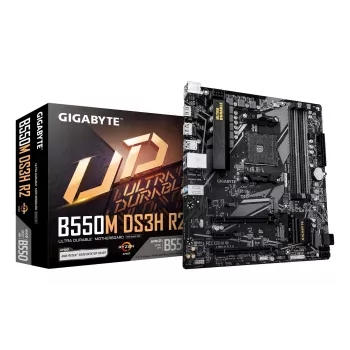Mātesplate GIGABYTE B550M DS3H R2, B550, Ligzda AM4, Micro ATX