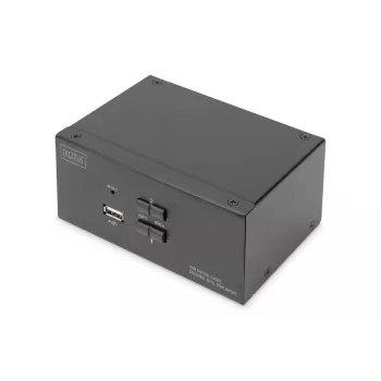 DIGITUS DS-12862 KVM slēdzis 2 portu DisplayPort DualView 4K 60 Hz
