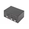 DIGITUS DS-12862 KVM slēdzis 2 portu DisplayPort DualView 4K 60 Hz