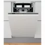 Iebūvējamā šaurā trauku mazgājamā mašīna WHIRLPOOL WSIO 3T223 PCE X — 10 komplekti, 43 dB, 45 cm