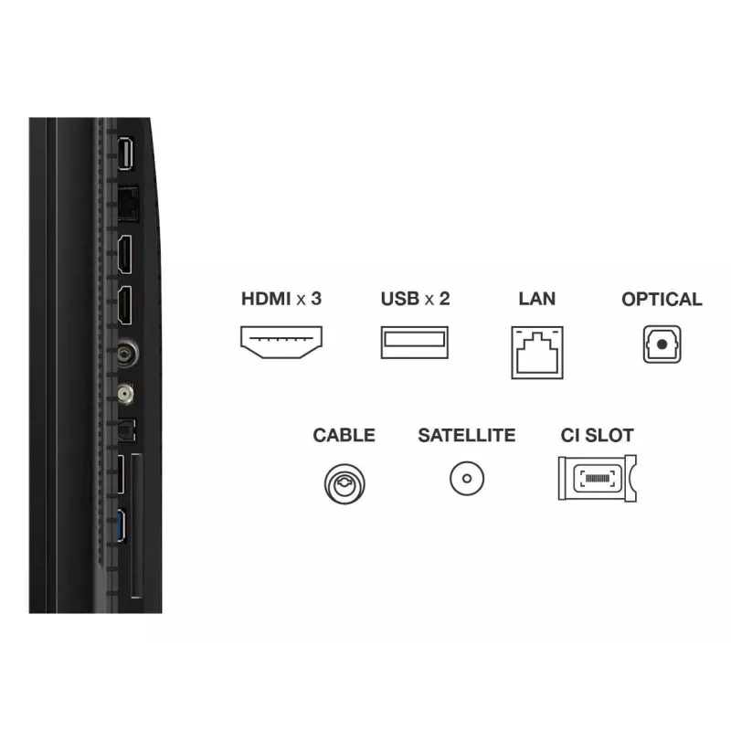 TCL T69C 43T69C 109,2 cm (43 colli) 4K Ultra HD Smart TV LCD Wi-Fi Melns 350 cd/m²