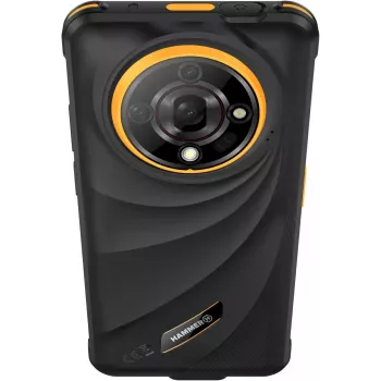 Viedtālrunis Hammer Iron 6 — 6.56 collu IPS TFT, 128 GB, 6 GB RAM, Android 14, 4G, Melns