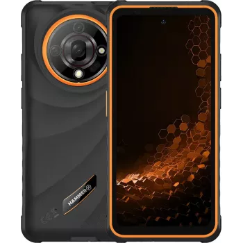 Viedtālrunis Hammer Iron 6 — 6.56 collu IPS TFT, 128 GB, 6 GB RAM, Android 14, 4G, Melns