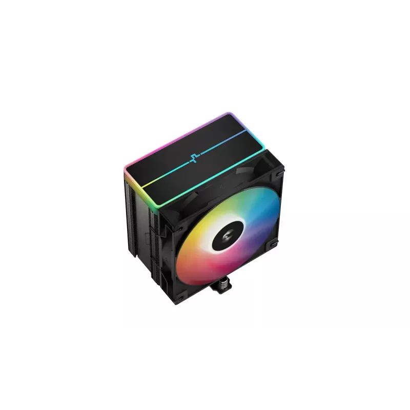 CPU gaisa dzesētājs DeepCool AG500 BK ARGB V2 — tornveida dzesētājs Intel un AMD ligzdām, kaudzētu spuru radiators, ARGB apgaismojums