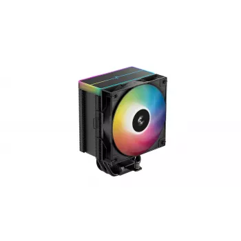 CPU gaisa dzesētājs DeepCool AG500 BK ARGB V2 — tornveida dzesētājs Intel un AMD ligzdām, kaudzētu spuru radiators, ARGB apgaismojums