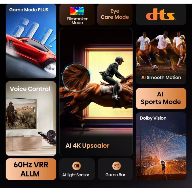 Hisense 85A6Q televizors 2,16 m (85 collas) 4K Ultra HD Smart TV Wi-Fi melns 400 cd/m²
