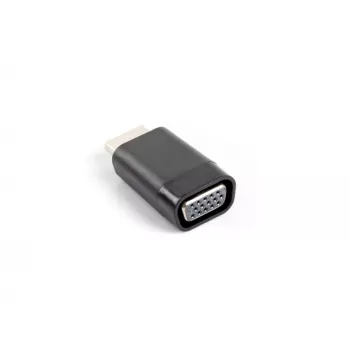 Adapteris VGA uz HDMI dzimuma mainītājs LANBERG AD-0016-BK, VGA (tēviņš) uz HDMI (mātīte), melns