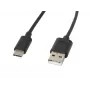 USB kabelis LANBERG CA-USBO-10CC-0018-BK USB 2.0, USB A (tēviņš) uz USB C (tēviņš), 1,8 m, melns