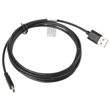 USB kabelis LANBERG CA-USBO-10CC-0018-BK USB 2.0, USB A (tēviņš) uz USB C (tēviņš), 1,8 m, melns
