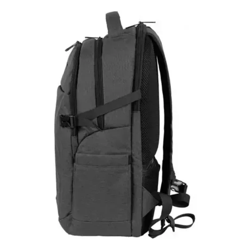 Pilsētas mugursoma NATEC NTO-2226 — poliesters, 160×325×465 mm, melna/pelēka