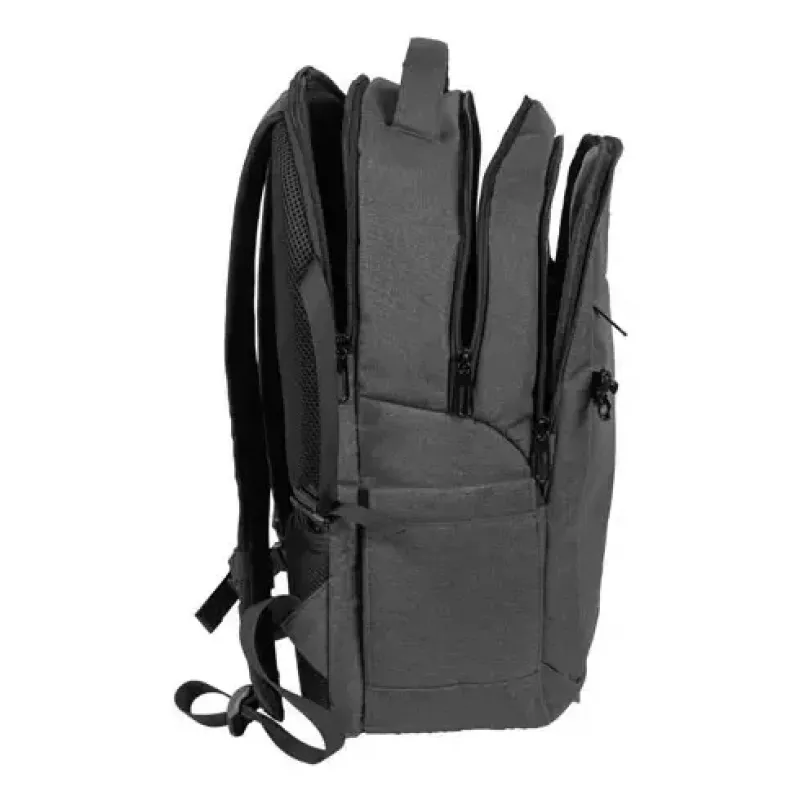 Pilsētas mugursoma NATEC NTO-2226 — poliesters, 160×325×465 mm, melna/pelēka