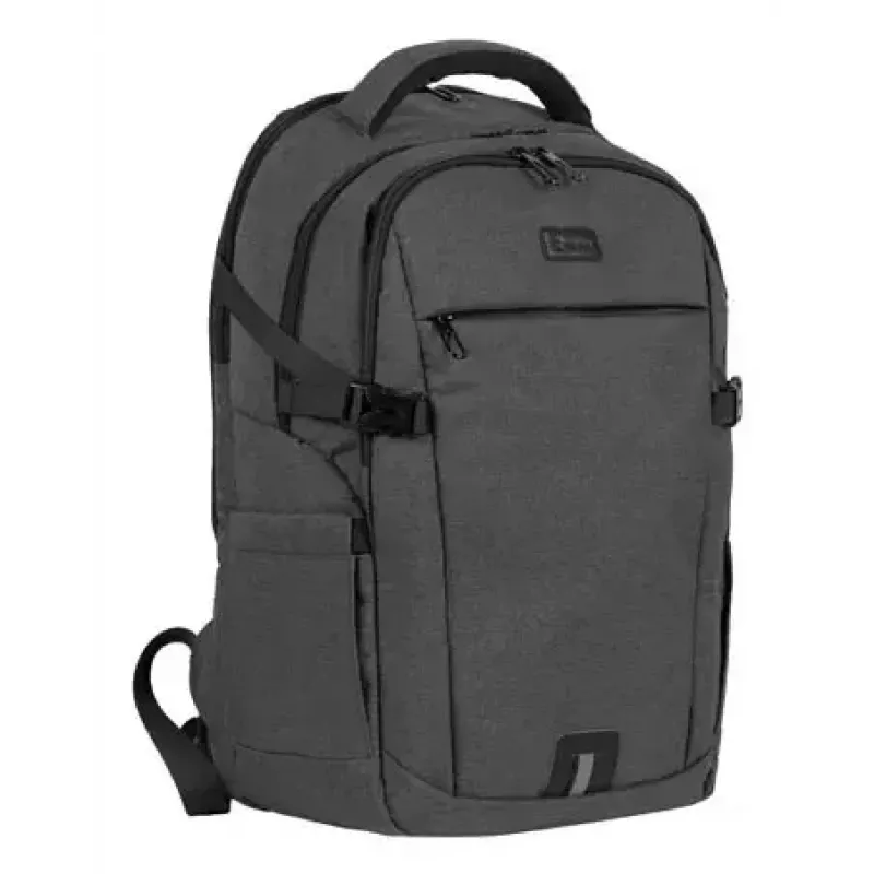 Pilsētas mugursoma NATEC NTO-2226 — poliesters, 160×325×465 mm, melna/pelēka