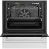 Brīvi stāvoša plīts Beko FBM62330GWDTN Gāzes Elektriskā Melnā Baltā 72L A
