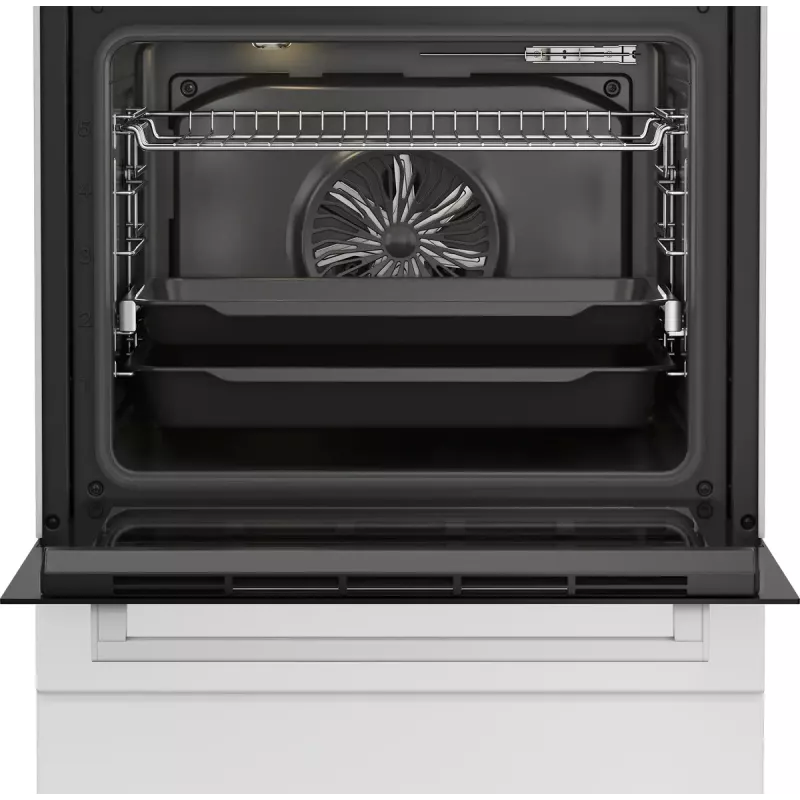 Brīvi stāvoša plīts Beko FBM62330GWDTN Gāzes Elektriskā Melnā Baltā 72L A
