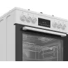 Brīvi stāvoša plīts Beko FBM62330GWDTN Gāzes Elektriskā Melnā Baltā 72L A