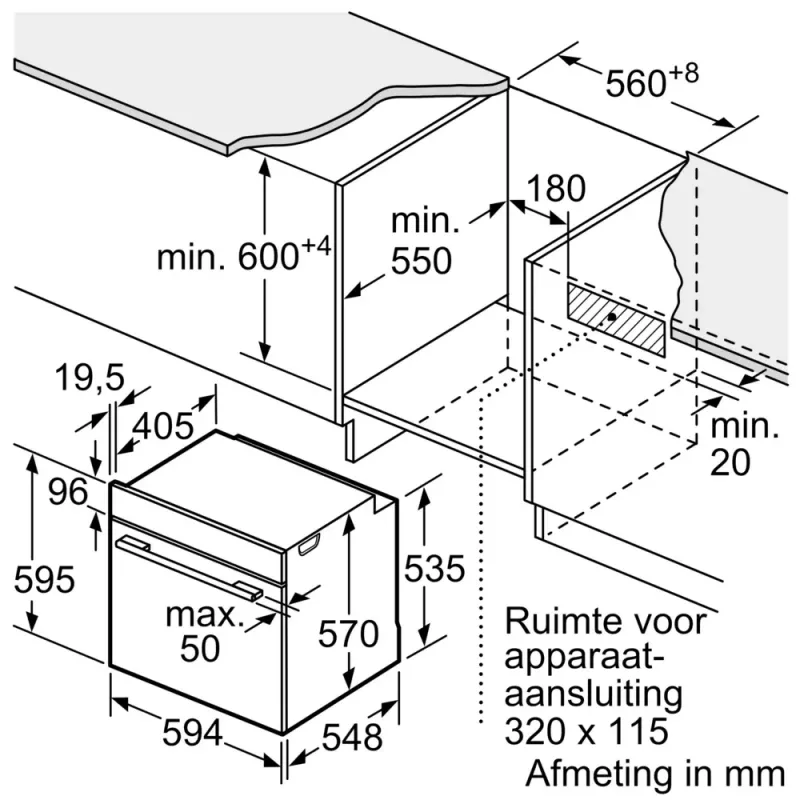 Bosch Serie 6 HRG578BB7 cepeškrāsns 71 L Melna