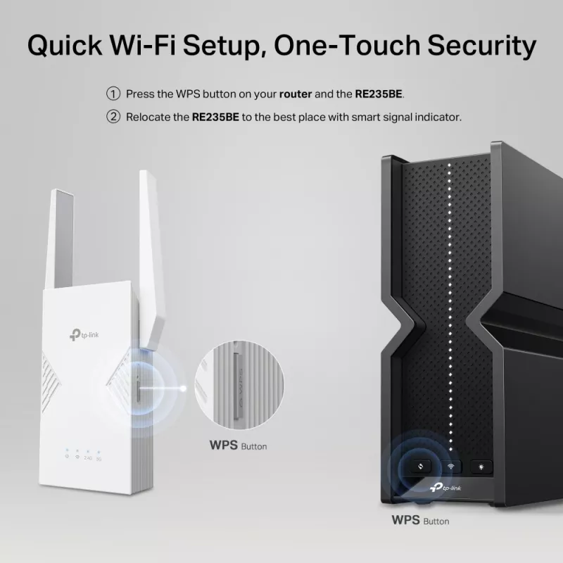 TP‑LINK BE3600 tīkla raidītājs un uztvērējs, 2882 Mbit/s, divu joslu 2.4/5 GHz, 1× RJ‑45, balts