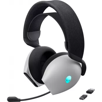 Alienware AW725H Bezvadu un vadu spēļu austiņas USB Type-C Bluetooth melna, balta
