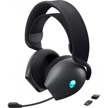Alienware AW725H Bezvadu un vadu spēļu austiņas, USB Type-C, Bluetooth, melnas