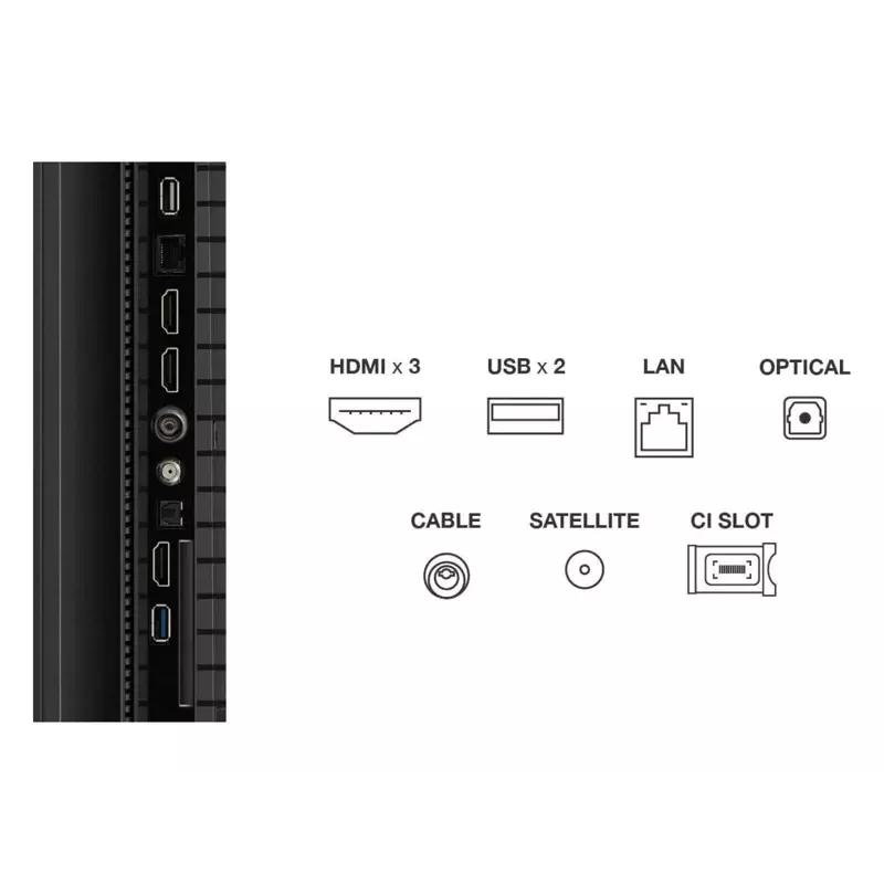 TCL T69C 75T69C televizors 190.5 cm (75 colli) 4K Ultra HD Smart TV Wi-Fi Melns 350 cd/m²