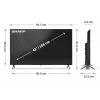 Sharp 43HP5265E televizors 109,2 cm (43 collas) 4K Ultra HD Smart TV Wi-Fi Melns