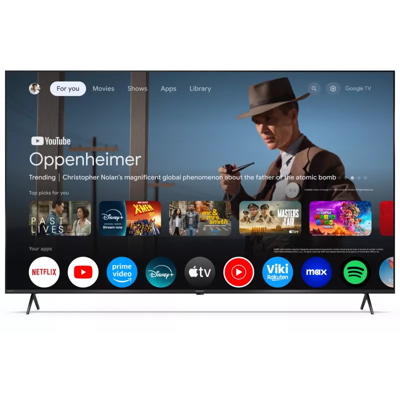 Sharp 65HP5265E televizors 165,1 cm (65 collu) 4K Ultra HD Smart TV Wi-Fi Melns