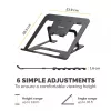Fellowes Alumia portatīvais klēpjdatora statīvs, līdz 15 collām, 5 kg, melns
