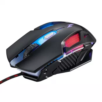 Acer Nitro NMW200 spēļu pele — ambidekstrāla, optiska 7200 DPI, 7 pogas, USB Type-A, melna