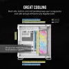 CORSAIR PC korpuss - Icue Link 6500X RGB Mid-tower Divu kameru Balts