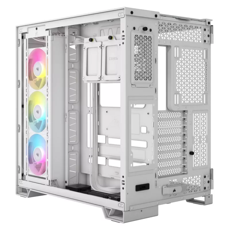 CORSAIR PC korpuss - Icue Link 6500X RGB Mid-tower Divu kameru Balts
