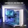 CORSAIR PC korpuss - Icue Link 6500X RGB Mid-tower Divu kameru Balts
