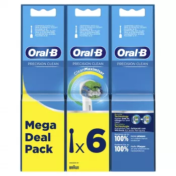 Oral-B Precision Clean 80339528 zobu sukas uzgalis 6 gab. Balts