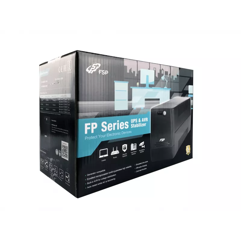 Nepārtrauktās barošanas avots FSP FP 1500 Line-Interactive 1.5 kVA 900 W 4 kontaktligzdas